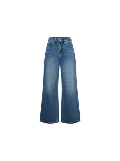 Relaxed Straight-Leg Denim Jeans