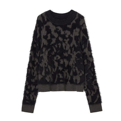 Grunge Mink Fleece Cardigan