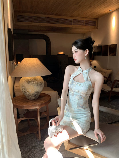 [Delos Garden] Chinese Halterneck Sleeveless Set - New Design