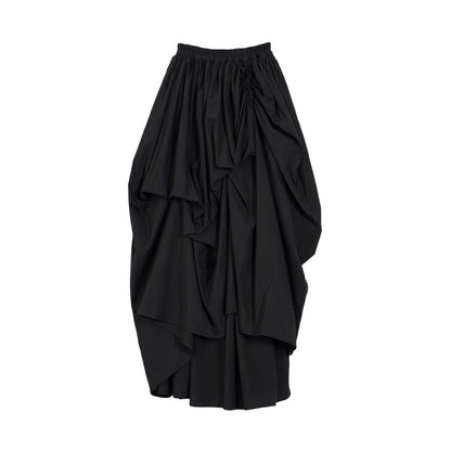 Pleated Retro Style Puffy Skirt: Autumn