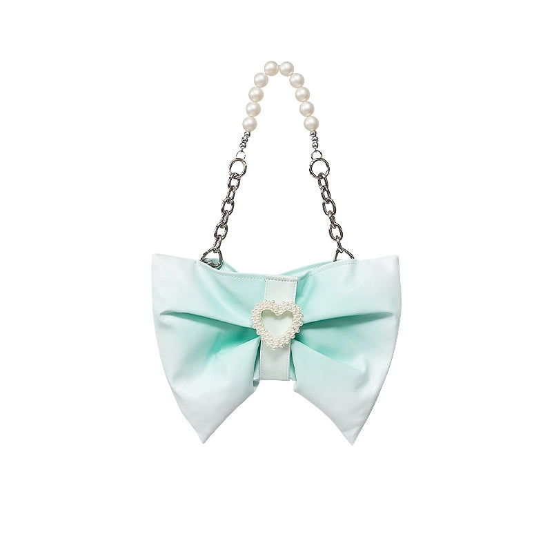 Bow Gradient Pleated Bag