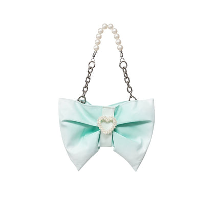 Bow Gradient Pleated Bag