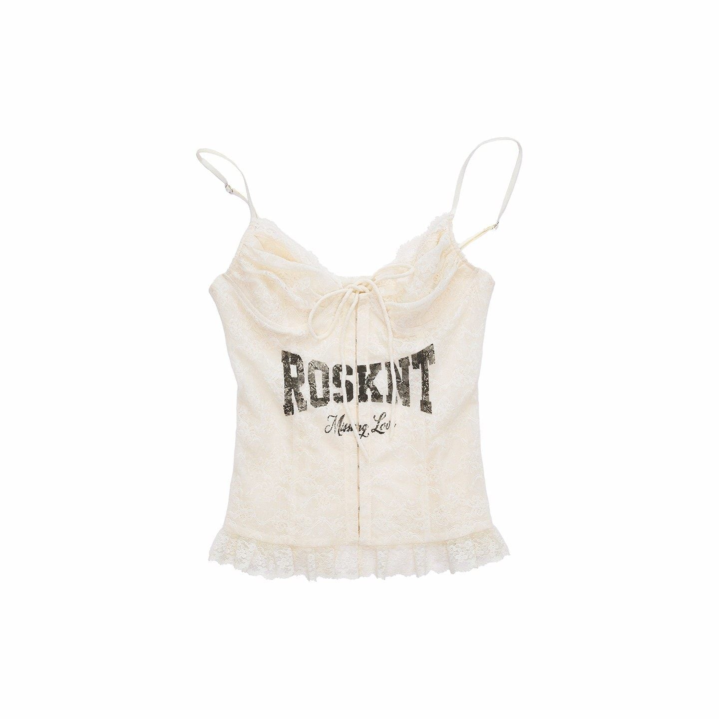 Lace-Up Corset Camisole