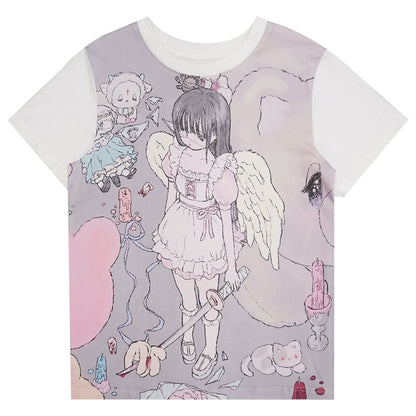 Camiseta de ángel suelto