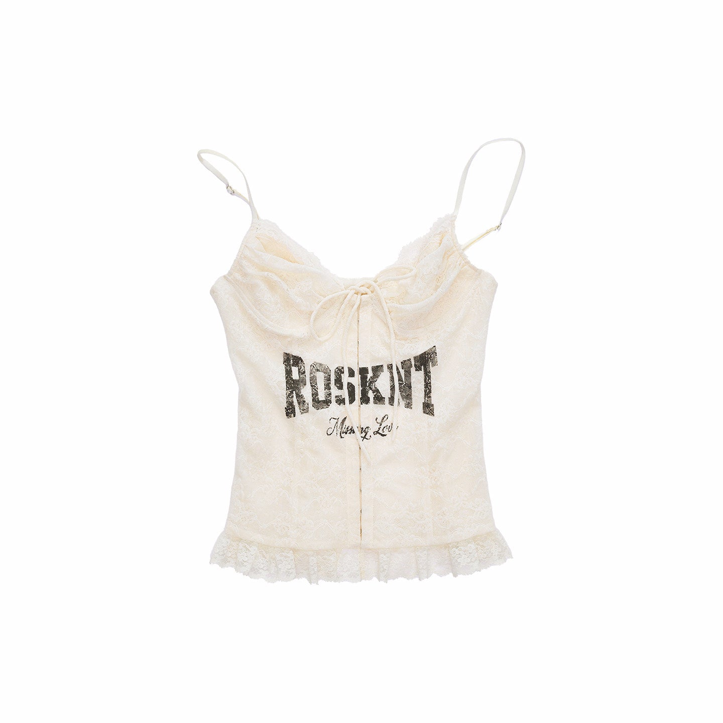 Lace-Up Corset Camisole