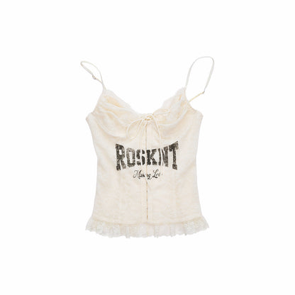 Lace-Up Corset Camisole