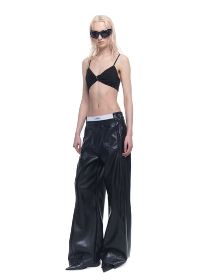 Wide-Leg Leather Pants 2.0 | Fully Upgraded Fabric Details