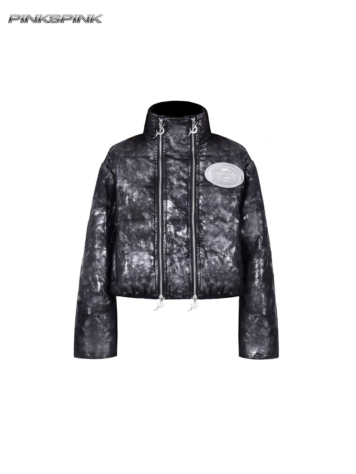 Electric Moon Double-Zip Short Unisex Y2K Jacket
