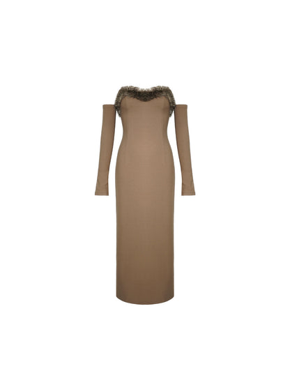 To The Appointment Off-Shoulder Evening Gown