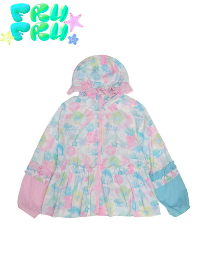 Cartoon UV Protection Jacket | Cute Lightweight Sun Hoodie