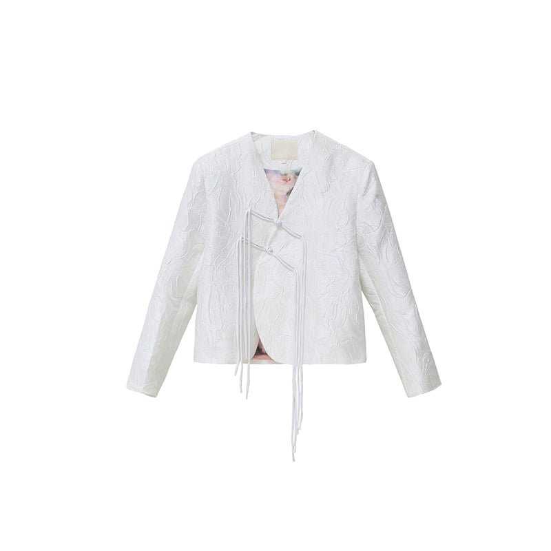 Chinese Jacquard Buckle Short Jacket