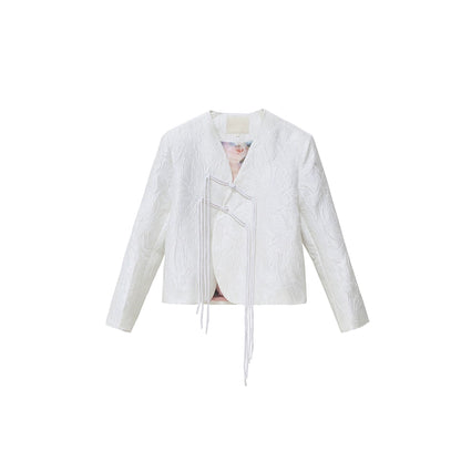 Chinese Jacquard Buckle Short Jacket