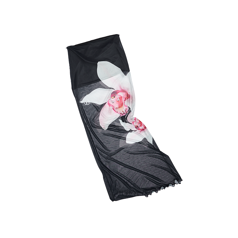 Floral Rhinestone Mesh Vest & Maxi Skirt Set – Elegant Summer Look