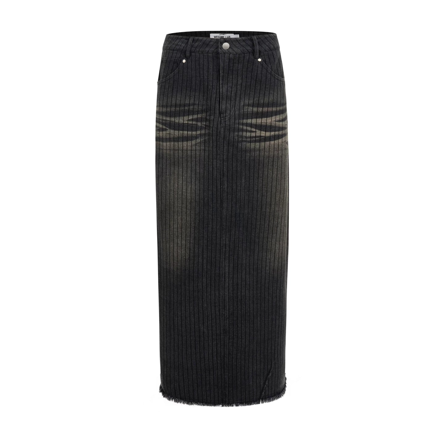 Black Stripe Cat Beard Long Dress