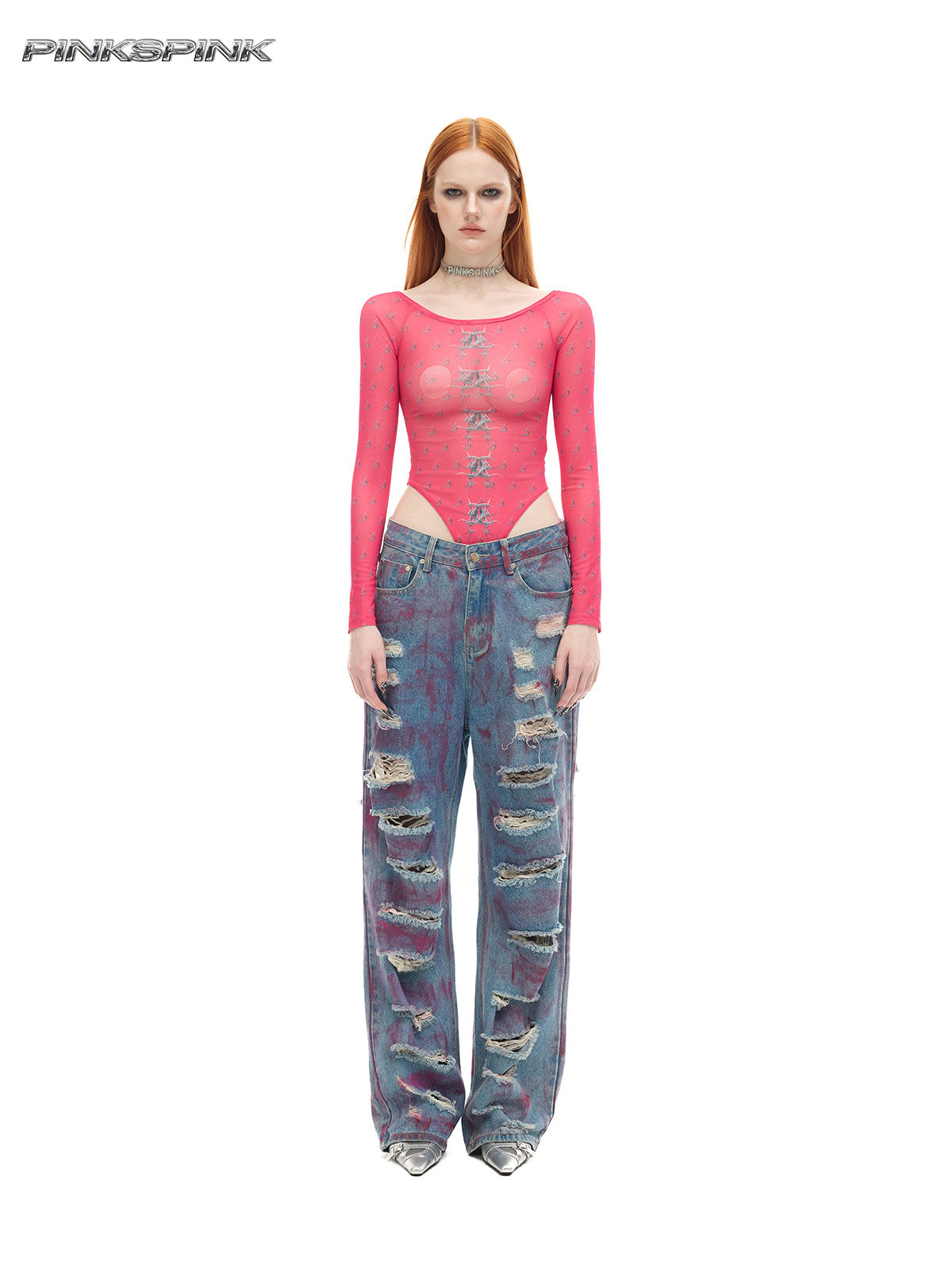 Electric Moon Mirror Sheer Mesh Base Layer – Sexy Y2K Fit