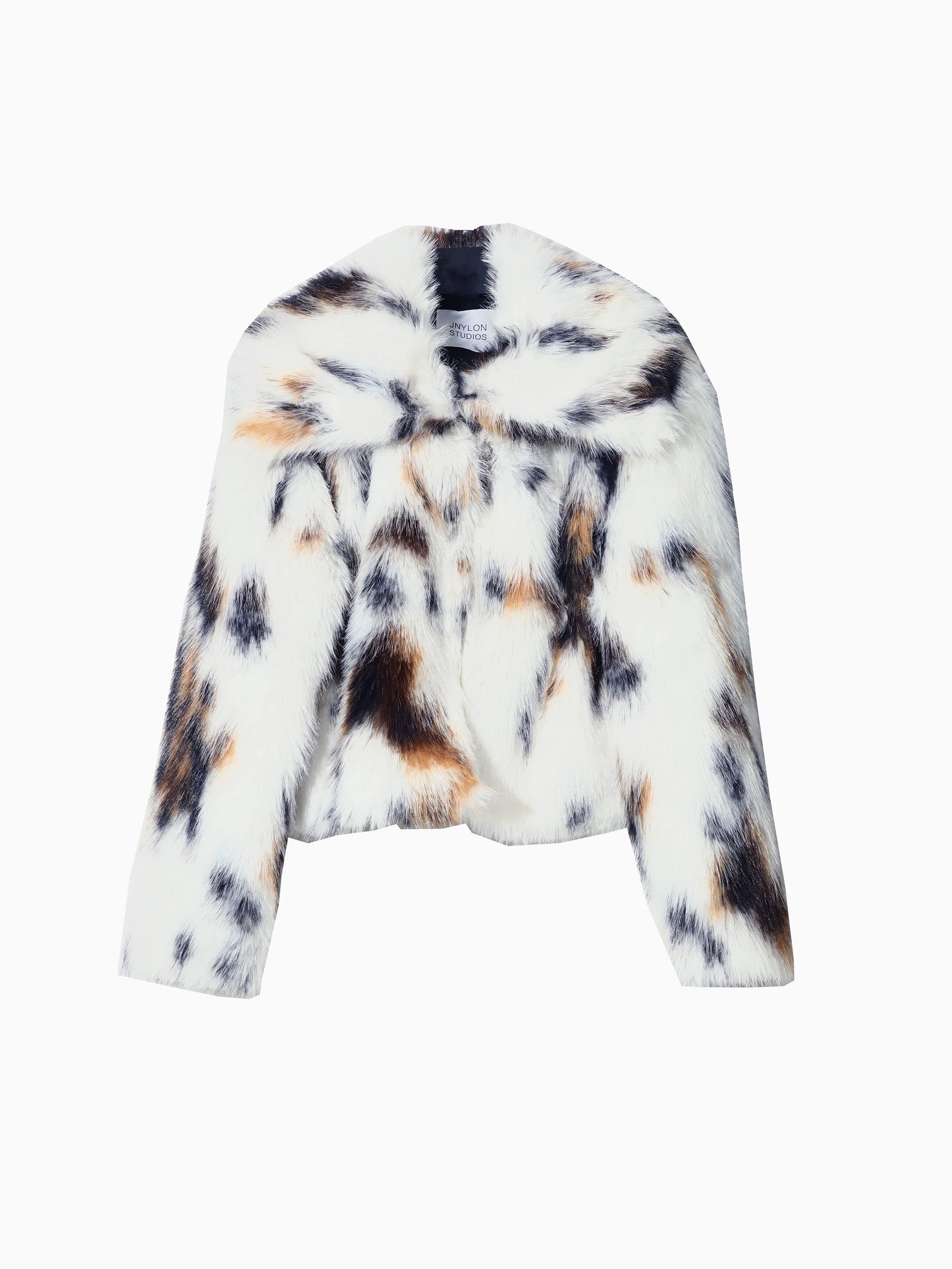 Retro Cat Style Faux Fur Lapel Short Jacket