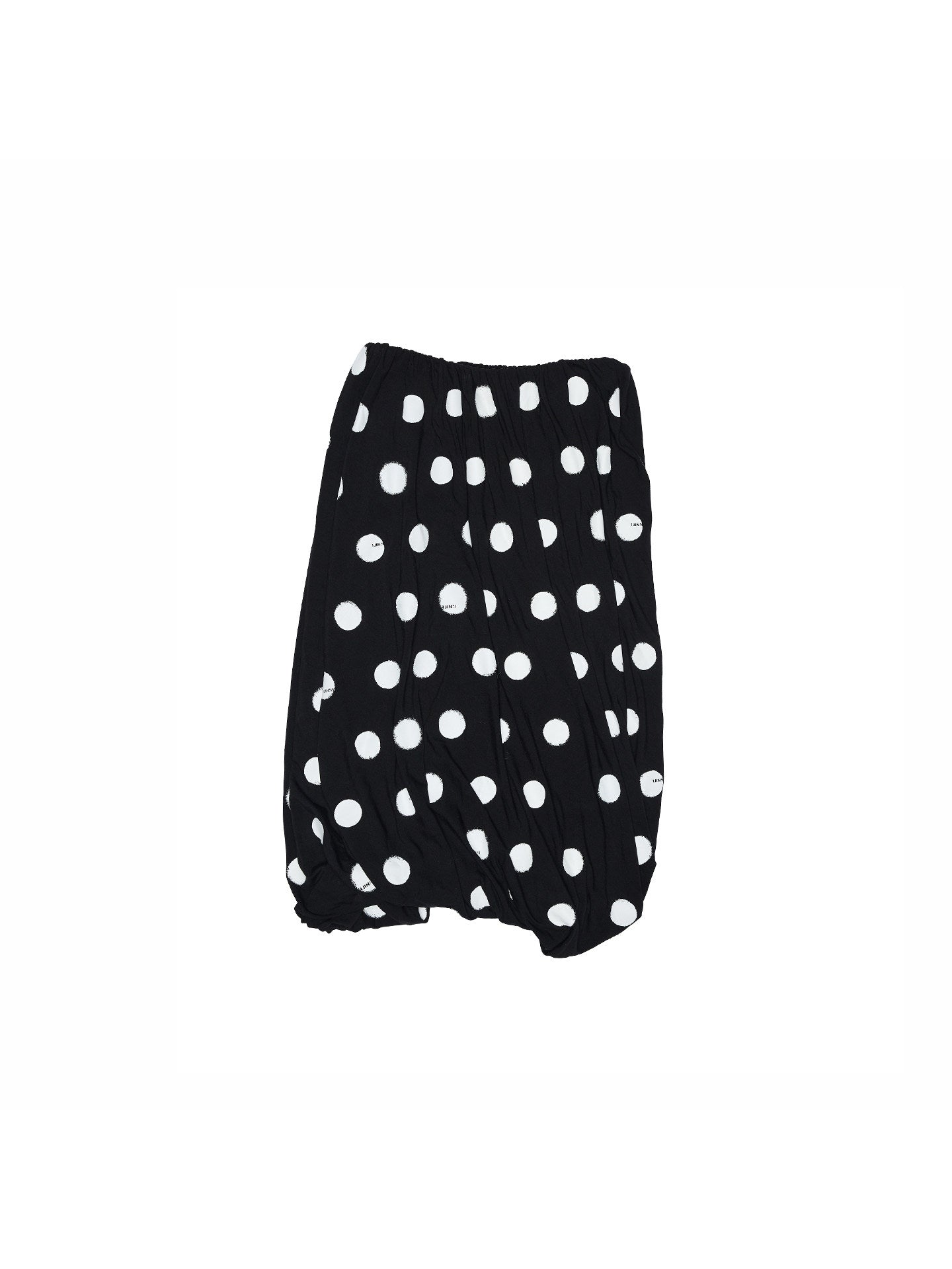Polka Dot Floral Midi Skirt