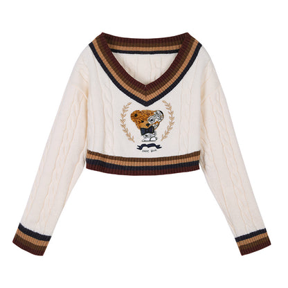 Machine Bear Short Sweater