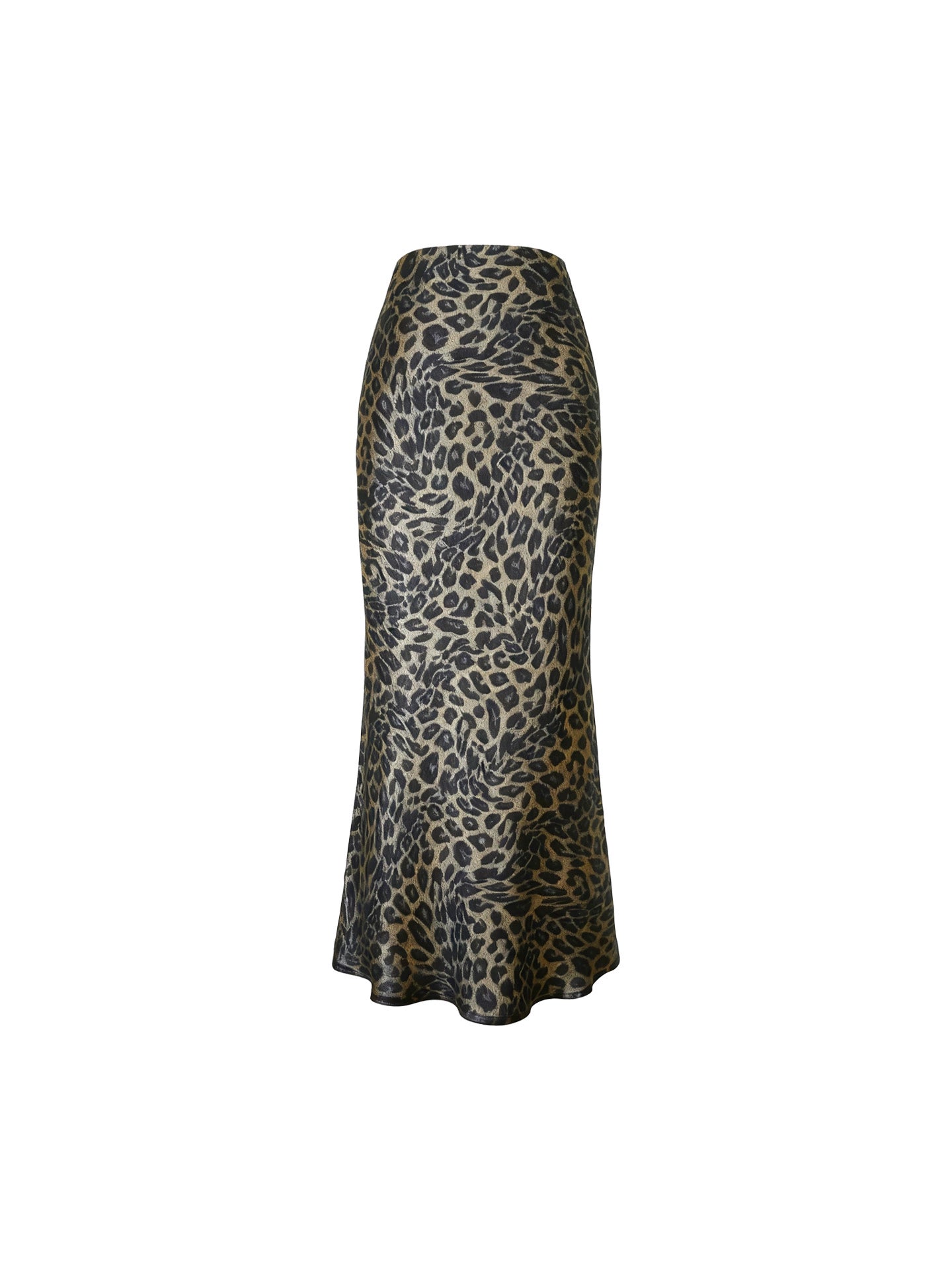 Ethereal Charm Leopard Print Fishtail Midi Skirt – Hong Kong Retro Autumn