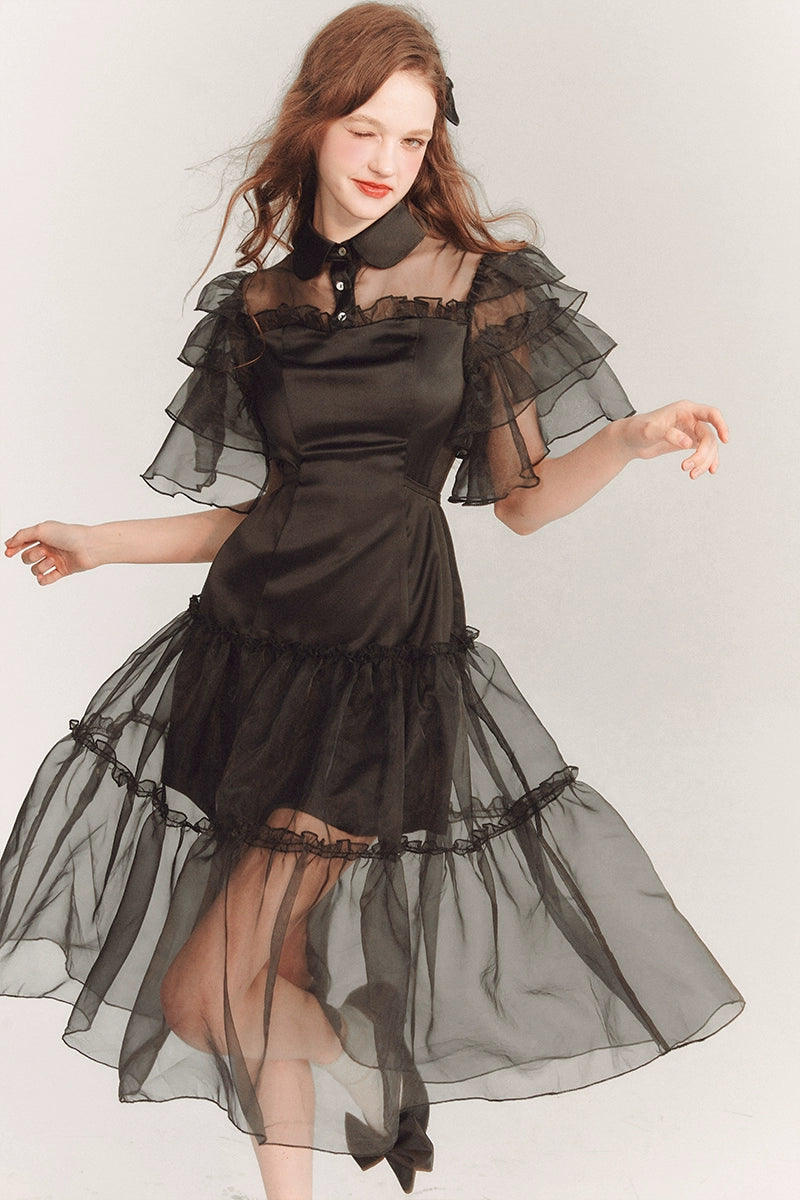 Nebula Dream - Vintage Organza Puffy Dress