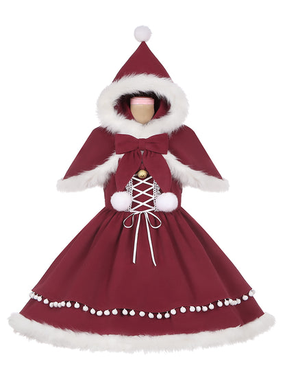 Small Bell Christmas Cape + Woolen JSK Sundress