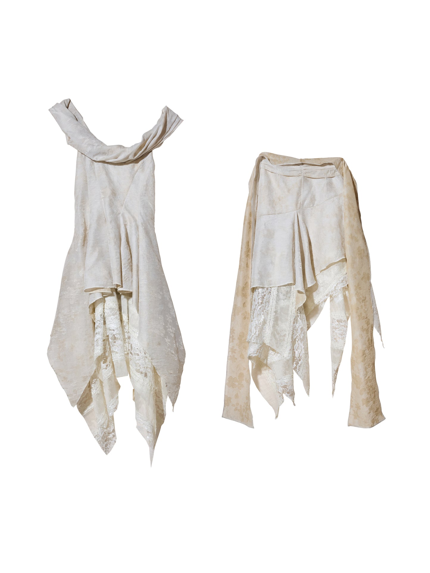 Ballet Fairy Two-Piece Dress | Sculptural Knot Collar Dress