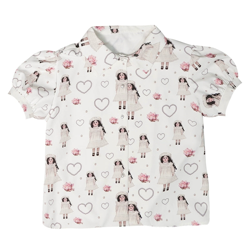 Camicia da bolle rosa delle bambole