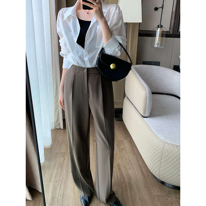 Versatile High Waist Wide Leg Pants