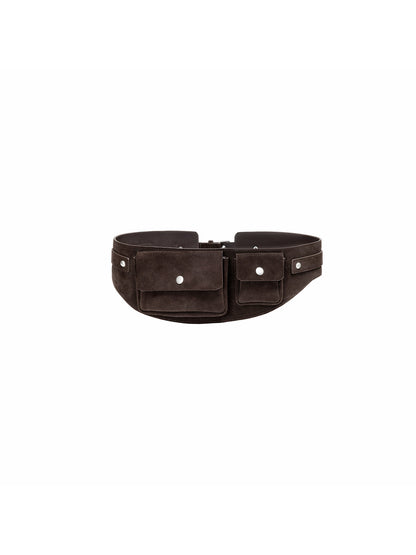 Suede Utility Belt Bag