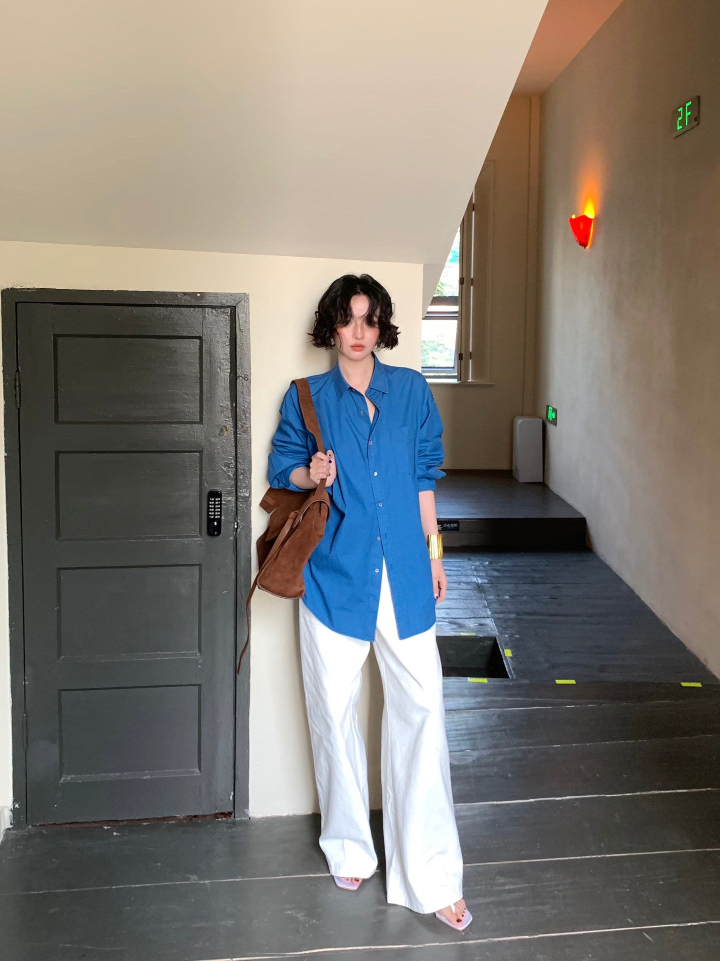 Old Time Cotton Long-Sleeve Slim Shirt – Hong Kong Retro Autumn Staple