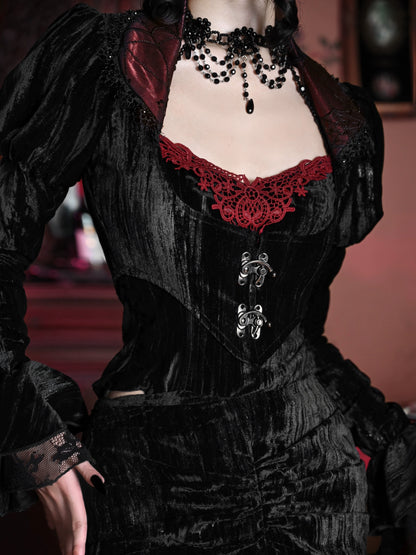 Duchess Gothic Velvet Rococo Jacket