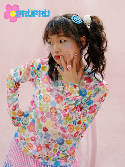 Gollum Store & Happy Original Design Girls' Cartoon Print Mesh Base Layer
