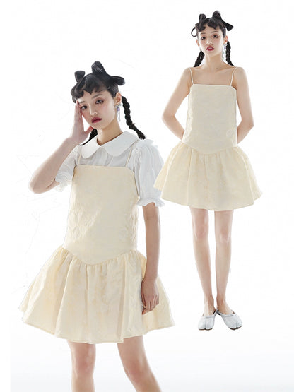 Original Pleated Skirt Hem Doll Suspender Skirt