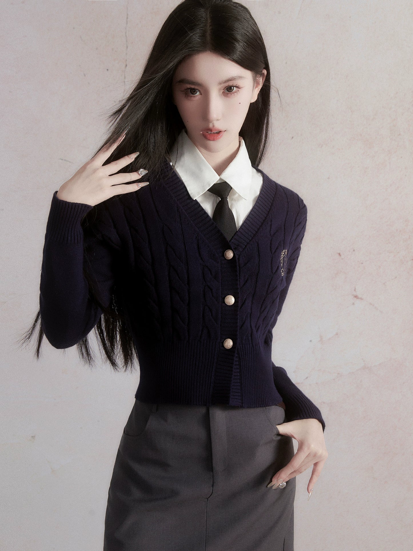 Korean Intellectual Knitted College Style Jacket