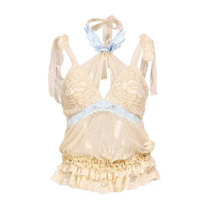 Rococo Halter Neck Strap | Vintage Doll Lace Accessory