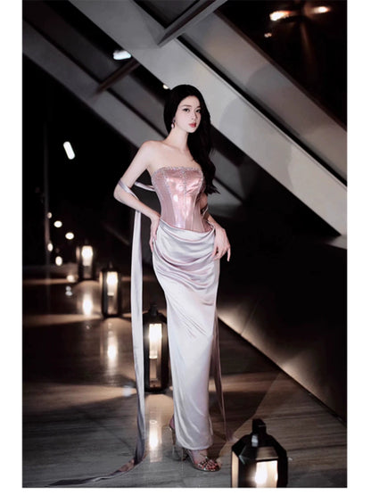 Red Tulle Dress – High-End New Year’s Princess Skirt