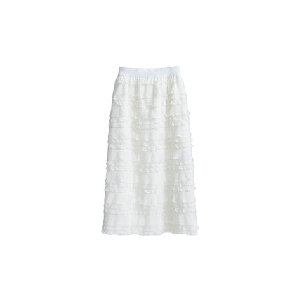 Flower Sea Knitted Petals Skirt