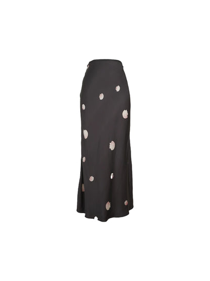 Shell Print Slim-Fit Skirt