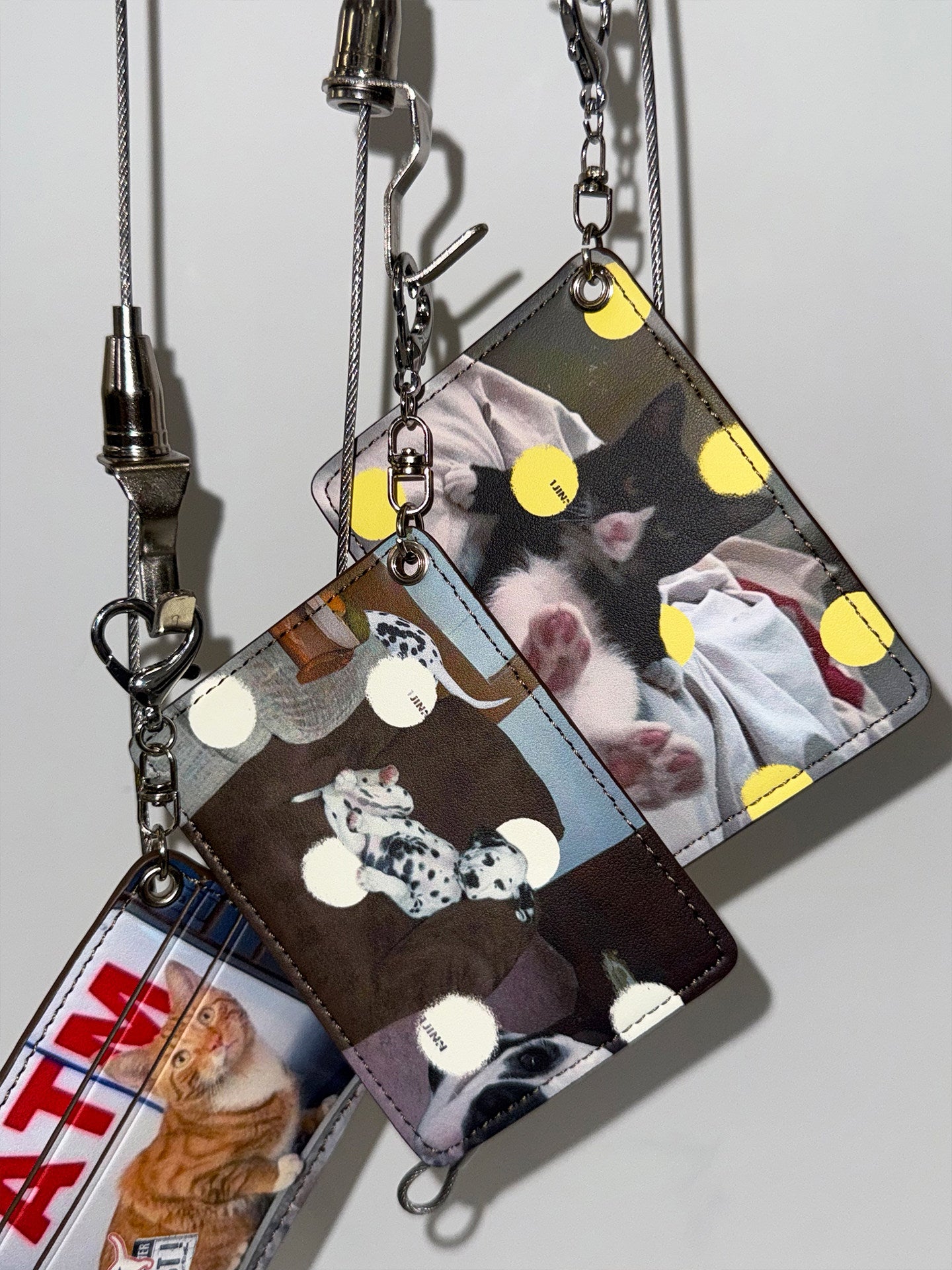 Cat & Dog Print Card Holder