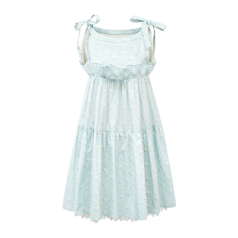 "Sea Salt" Children's Lace Dress