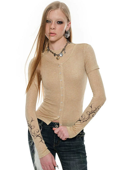 Semi-Sheer Knitted Cropped Cardigan – Tight Waist Slim Early Autumn Top