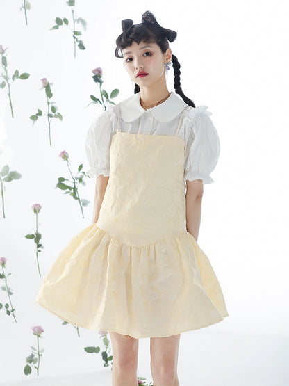 Original Pleated Skirt Hem Doll Suspender Skirt
