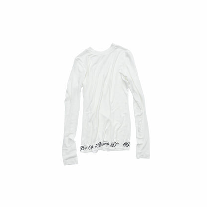 Sheer Long Sleeve Graphic Tee