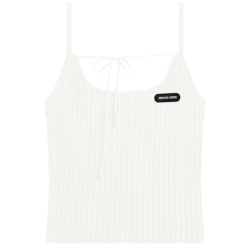 Bow Slim Fit Sleeveless Top | Perfect Layering for Summer Retro Style