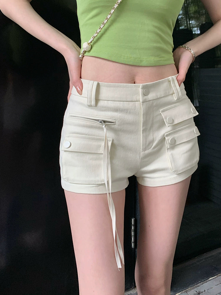 [Slim Fit Colors] Women's Slim-Fit Work Shorts - Hot Pants Style