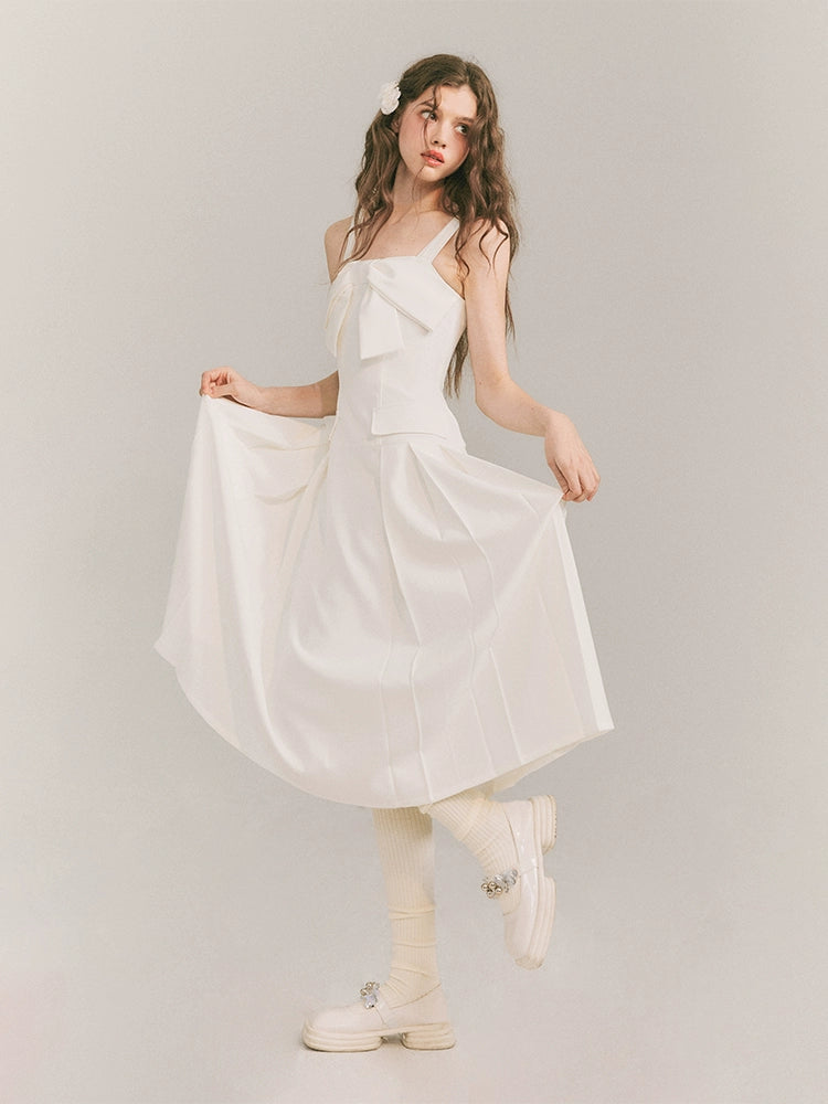 Swan Bow Strap Dress