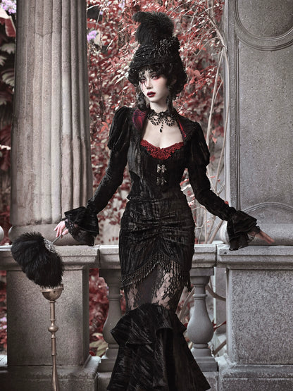 Duchess Gothic Velvet Rococo Jacket