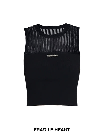 Spicy Girl Knitted Perspective Tank Top