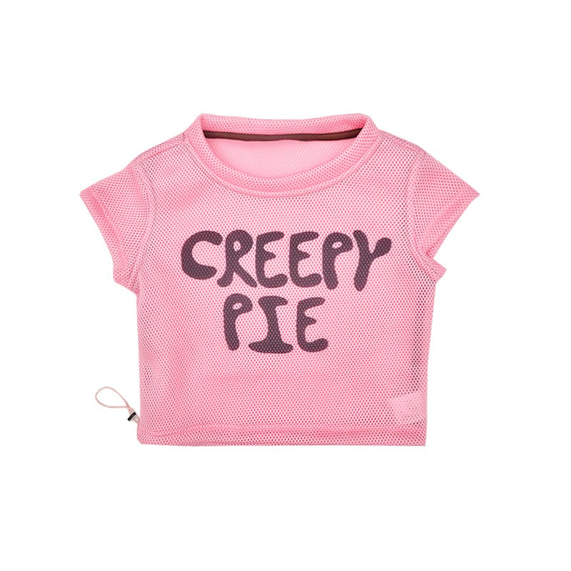 3-color Creepy Pie Print T-Shirt