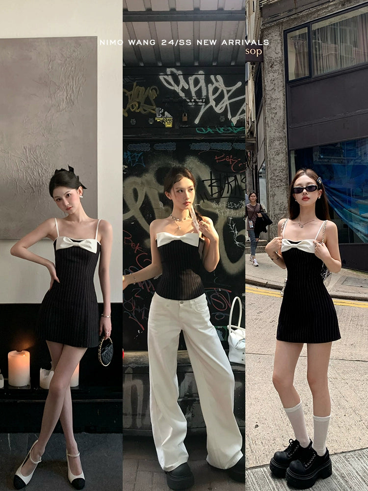 [Jennie Diary] Birthday Strap Dress - Summer Black Strapless Dress